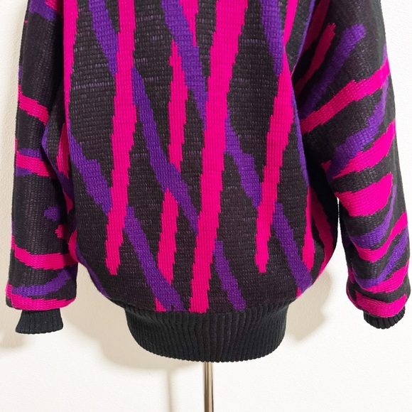 Vintage 80s Alexandra Leigh Sweater Coat - Picture 7 of 14